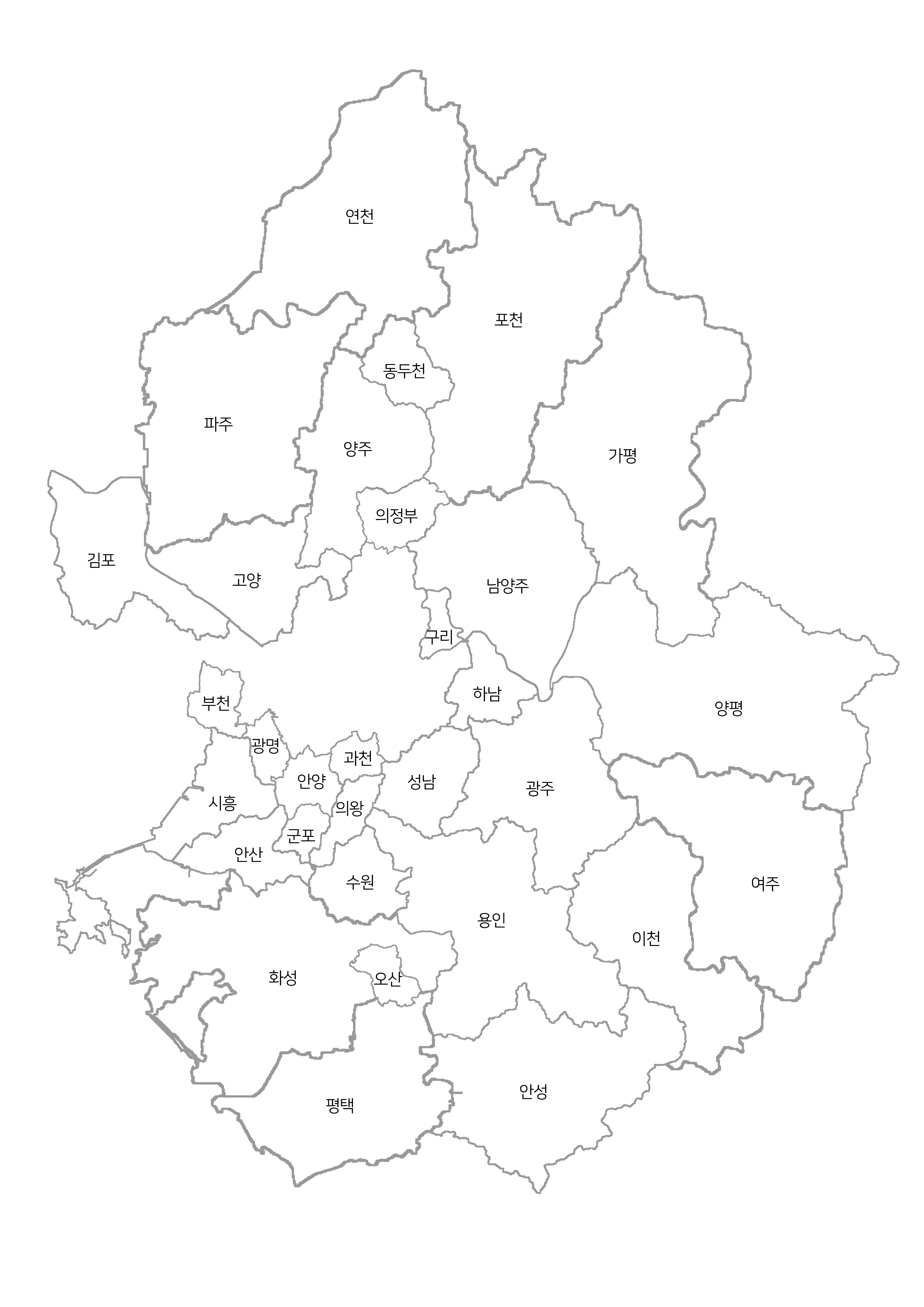 경기도 지도